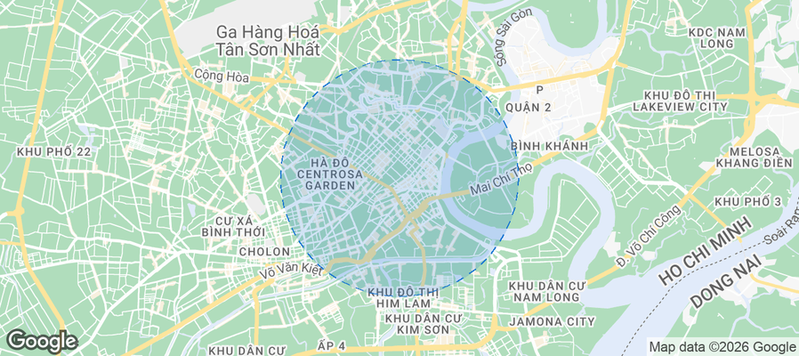 Bến Thành Airbnb map
